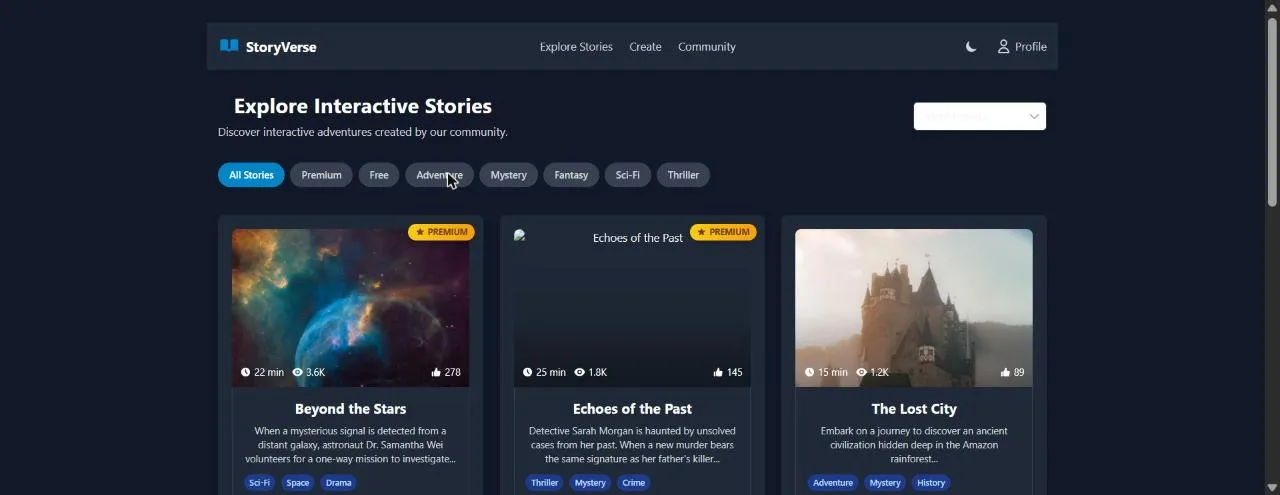 Explore stories by genre