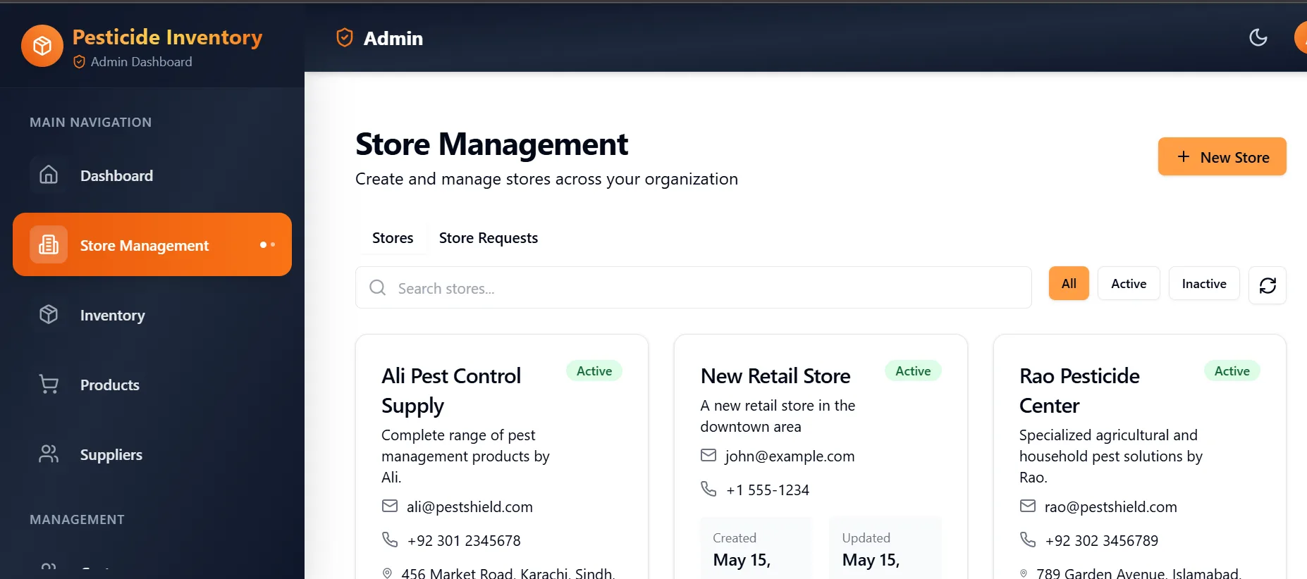 Store management across the organisation
